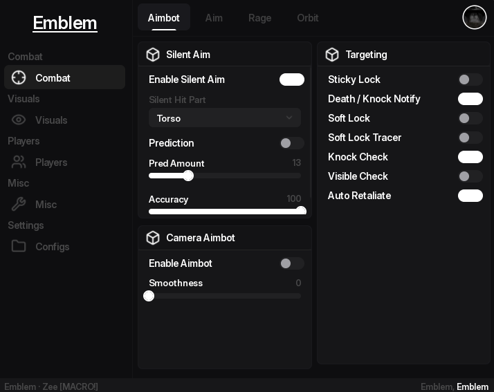 Emblem dashboard